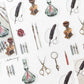LCN Design Studio x Papier Platz - Washi Flake Stickers - Antique Stationery
