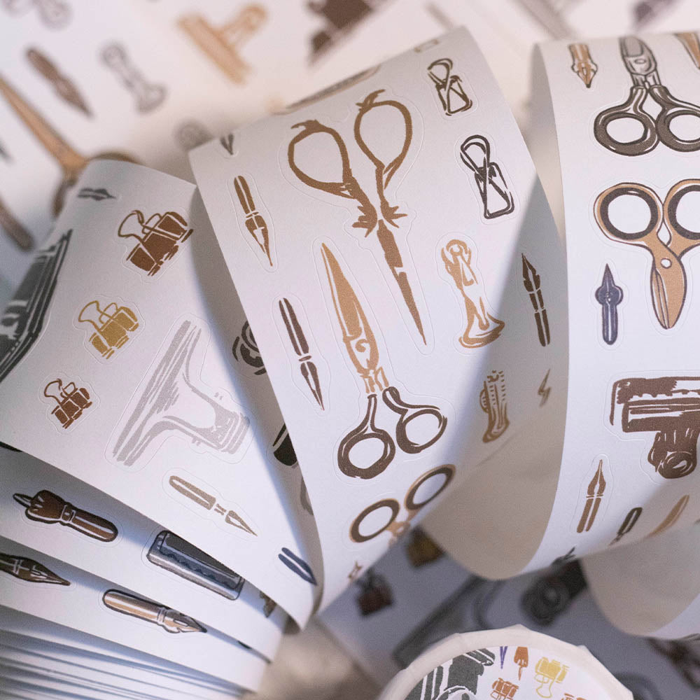 Loi Design - Die-Cut Masking Tape - Retro Stationery