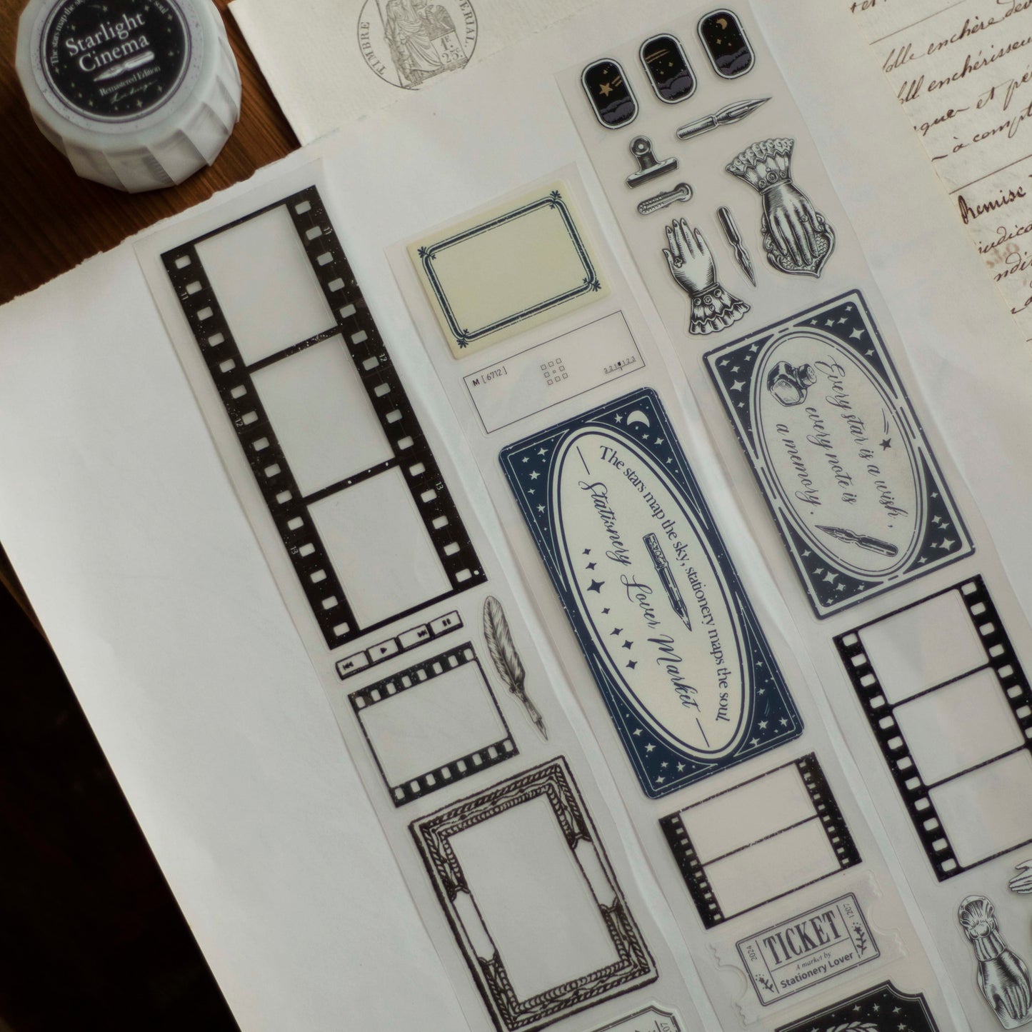 Loi Design - Die-Cut Matte PET Tape - Starlight Cinema