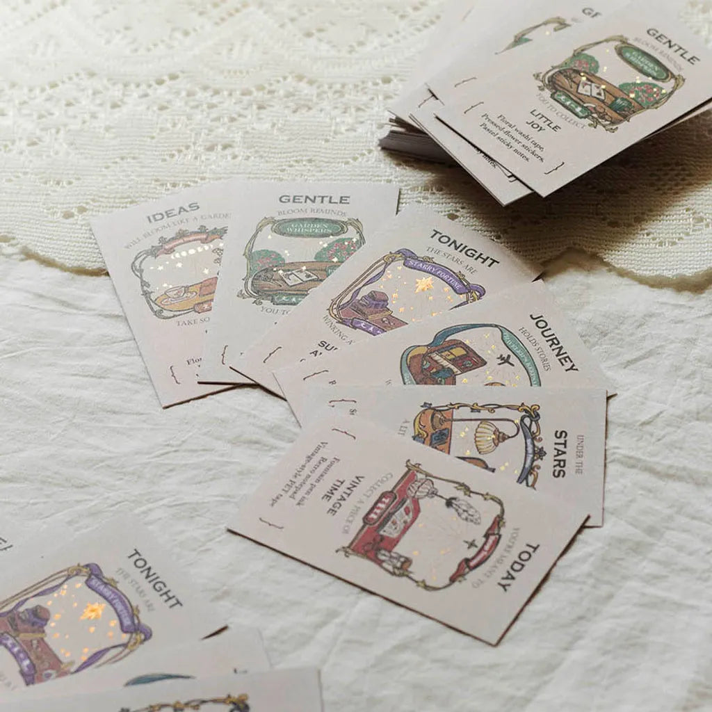 Loi Design - Foil-Stamped Collage Card Pack - Stationery Fortune Sticks