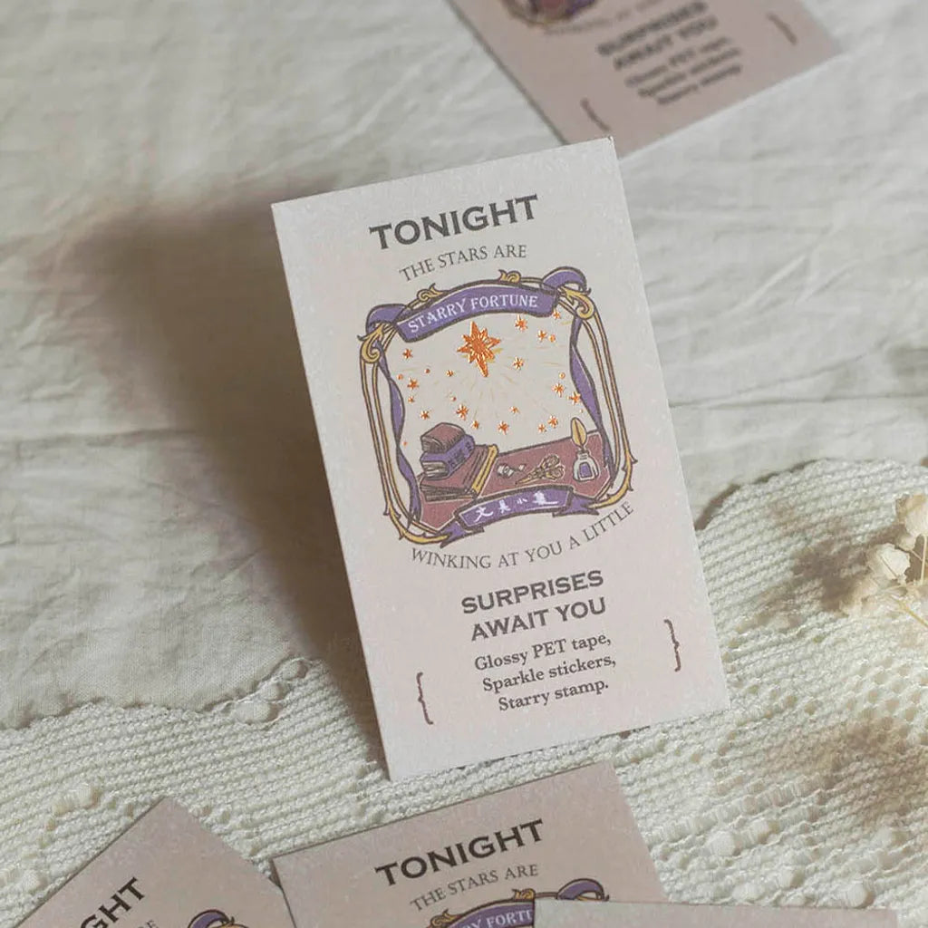 Loi Design - Foil-Stamped Collage Card Pack - Stationery Fortune Sticks