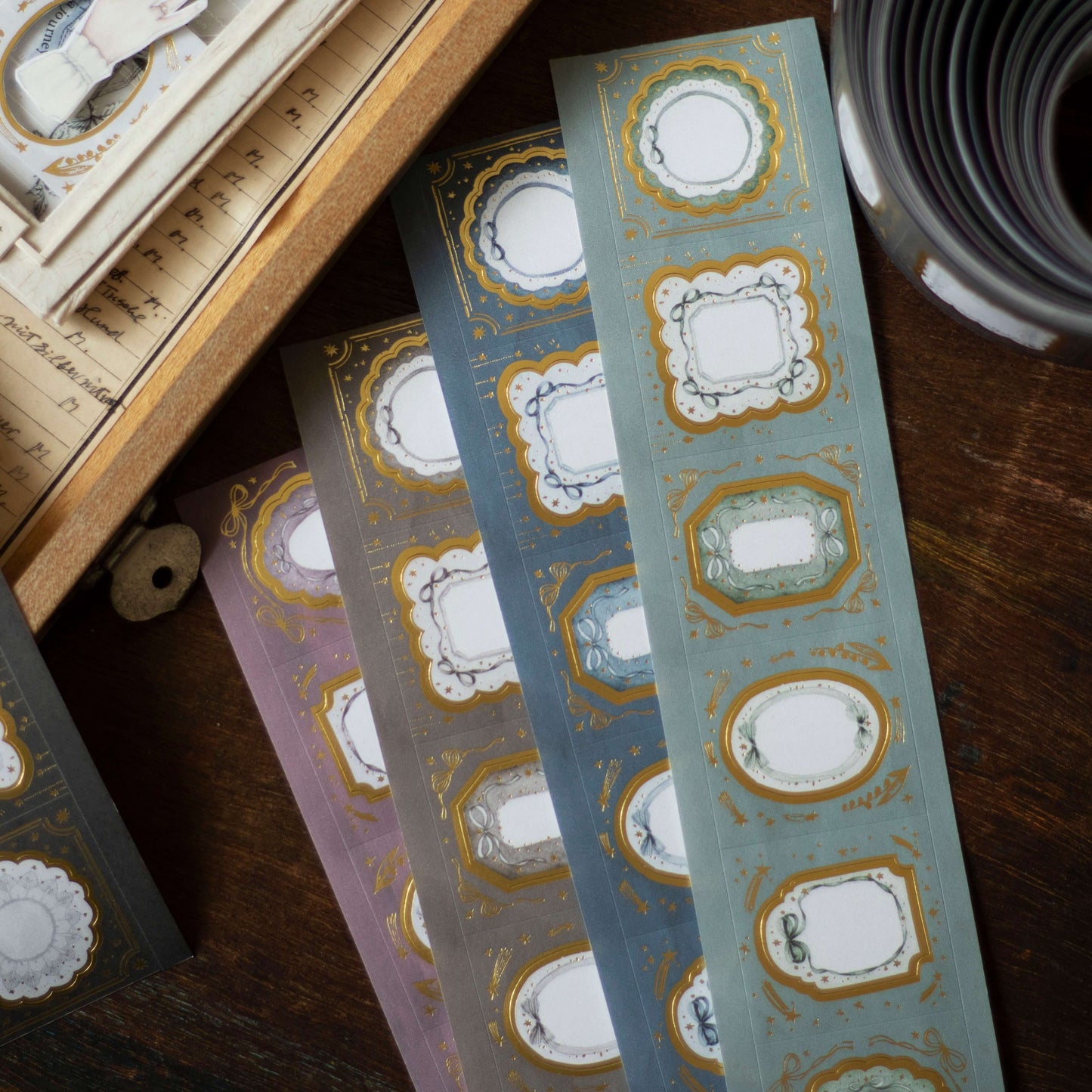 Loi Design - Foil-Stamped Die-Cut Masking Tape - Witch Series - Witch Hotel Tablecloth