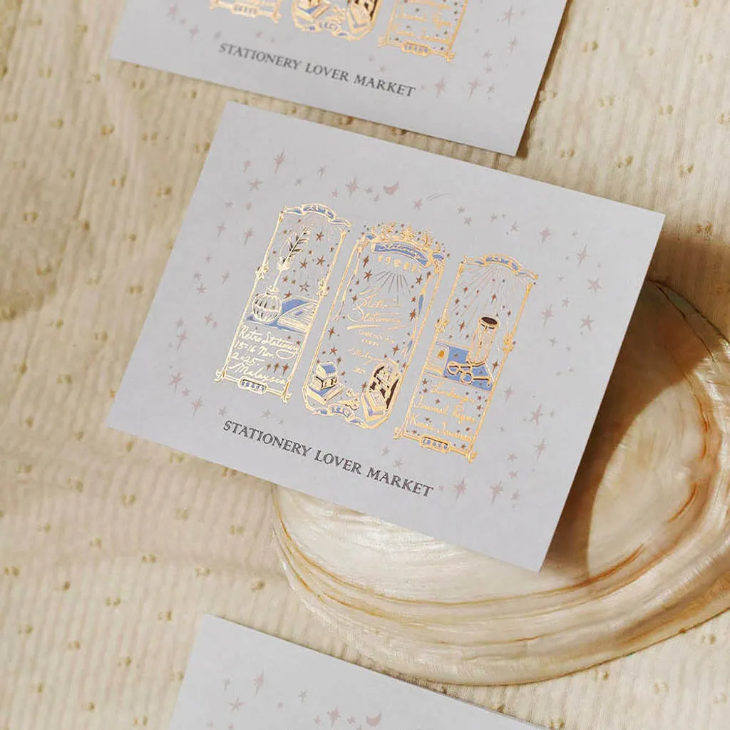 Loi Design - Foil-Stamped Postcard - On The Desk