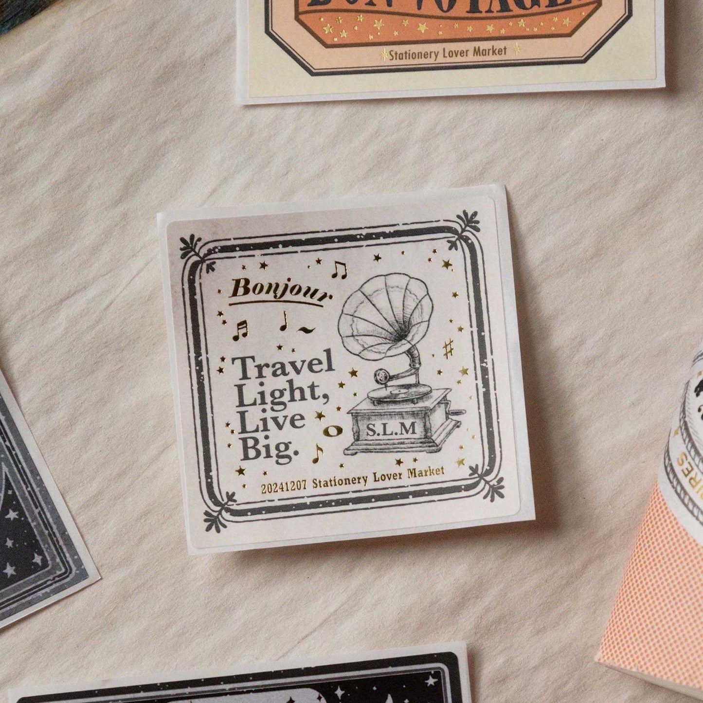 Loi Design - Foil-Stamped Sticker Set - Stars, Stationery & Travel