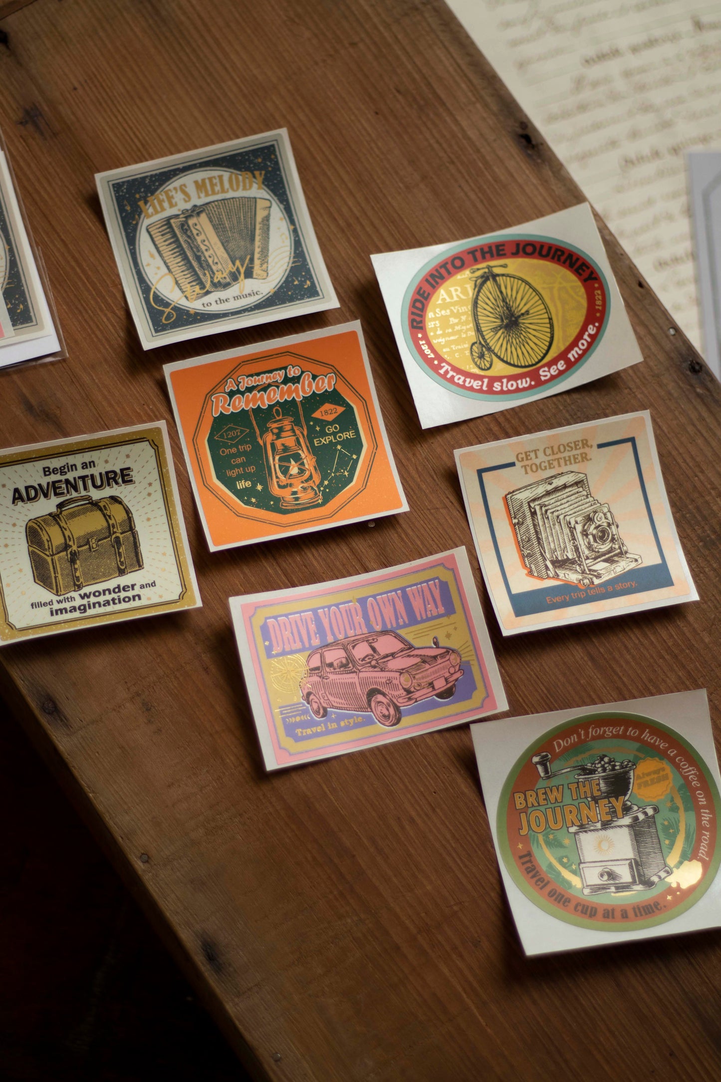 Loi Design - Foil-Stamped Sticker Set - The Next Journey