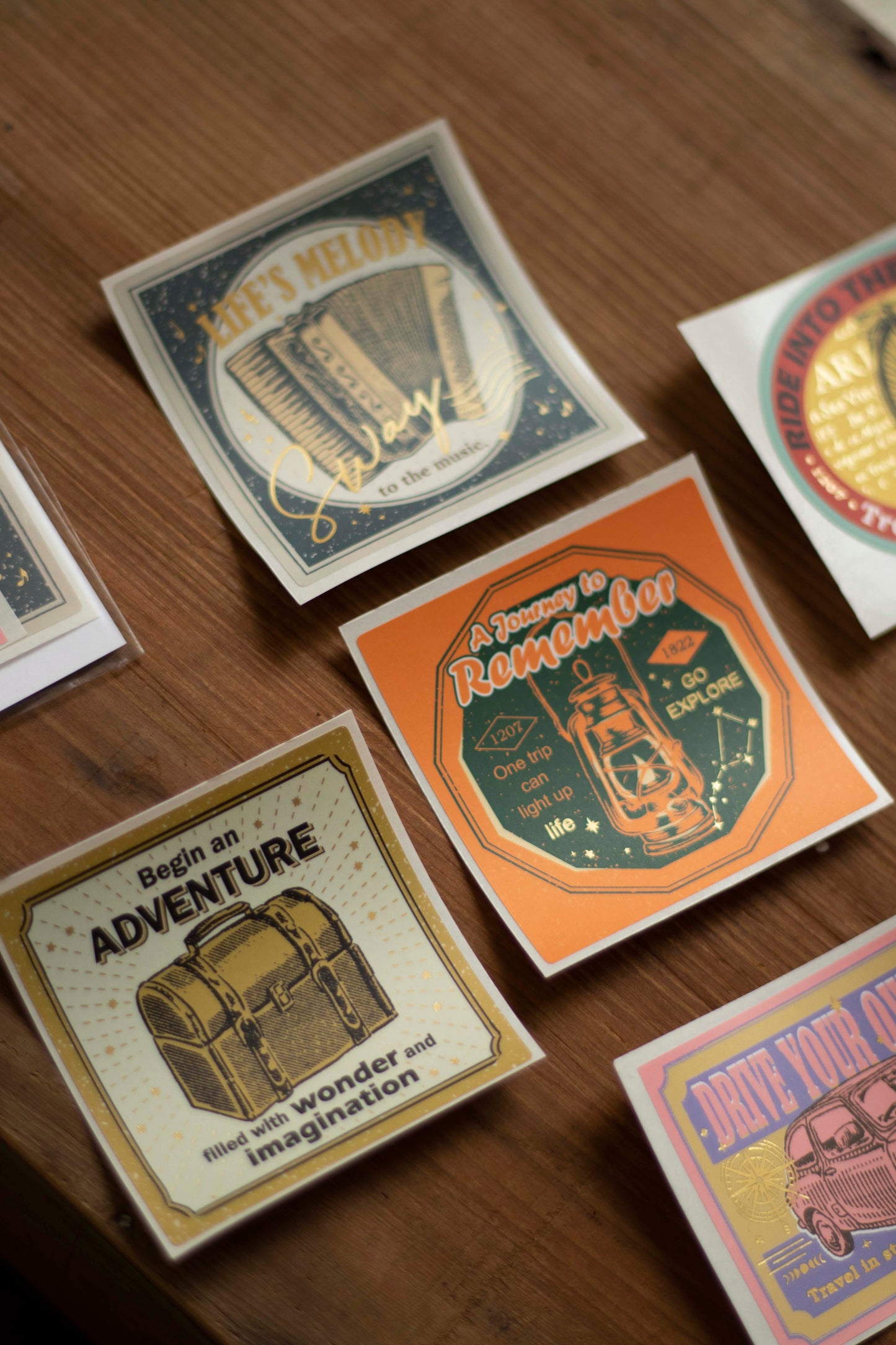 Loi Design - Foil-Stamped Sticker Set - The Next Journey