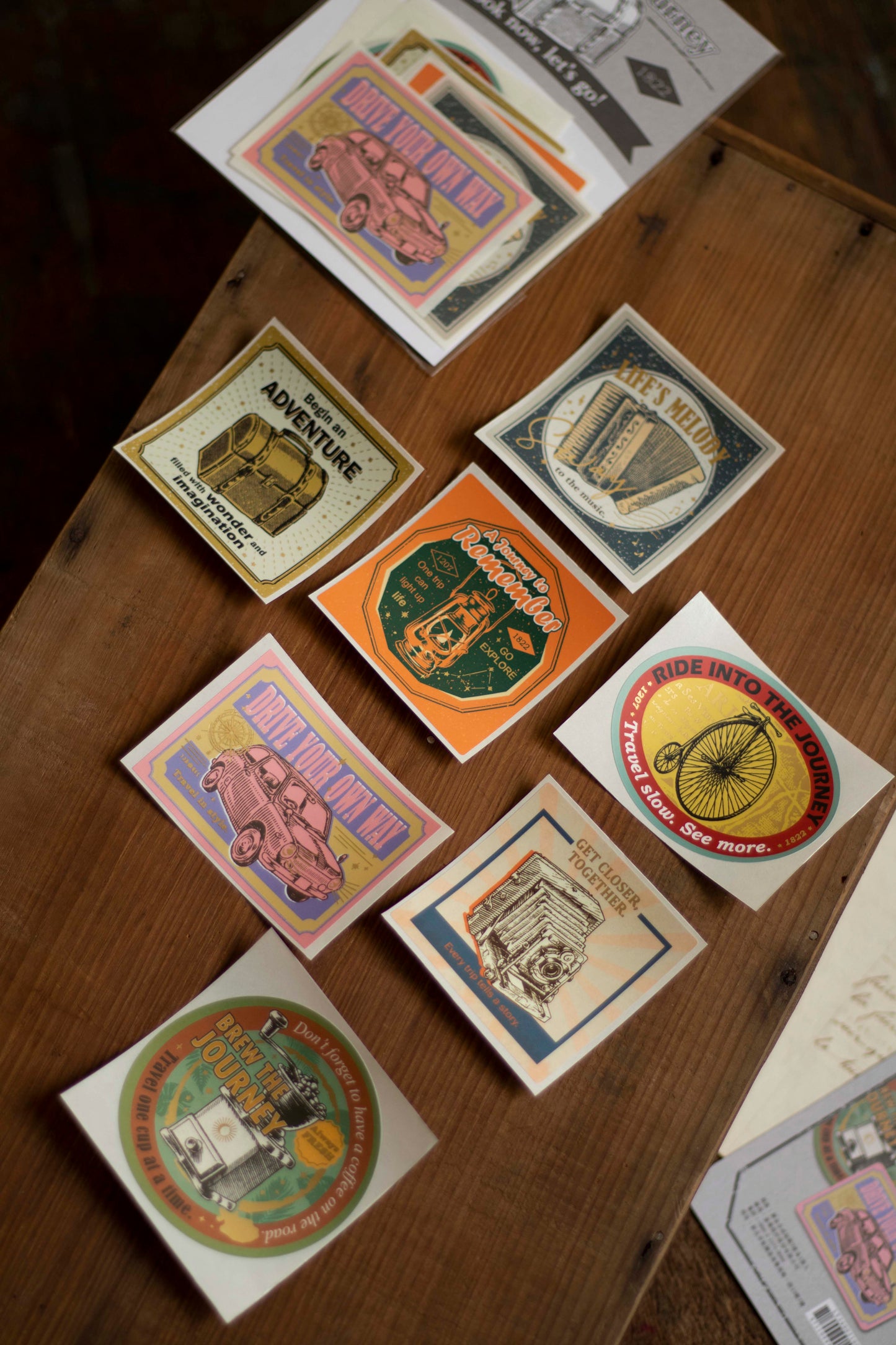 Loi Design - Foil-Stamped Sticker Set - The Next Journey