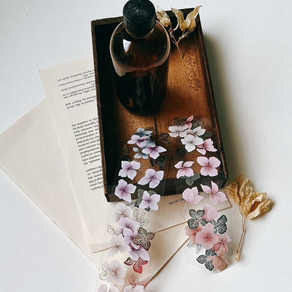 Loi Design - Foiled-Stamped PET Tape - Floral Series - Hydrangea Petals