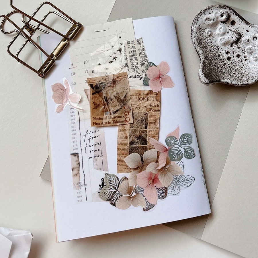 Loi Design - Foiled-Stamped PET Tape - Floral Series - Hydrangea Petals