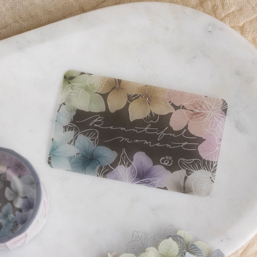 Loi Design - Foiled-Stamped PET Tape - Floral Series - Hydrangea Petals