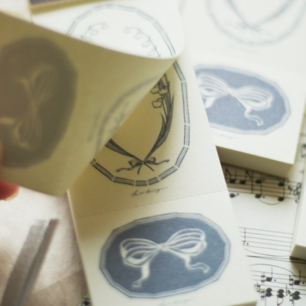 Loi Design - Memo Pad - Collecting Lily Of The Valley