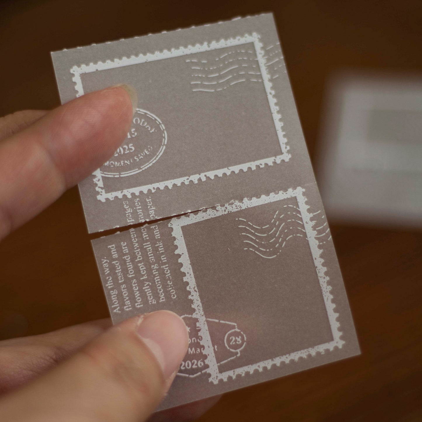 Loi Design - Memo Pad - Tracing Paper - Postage Stamp Collection