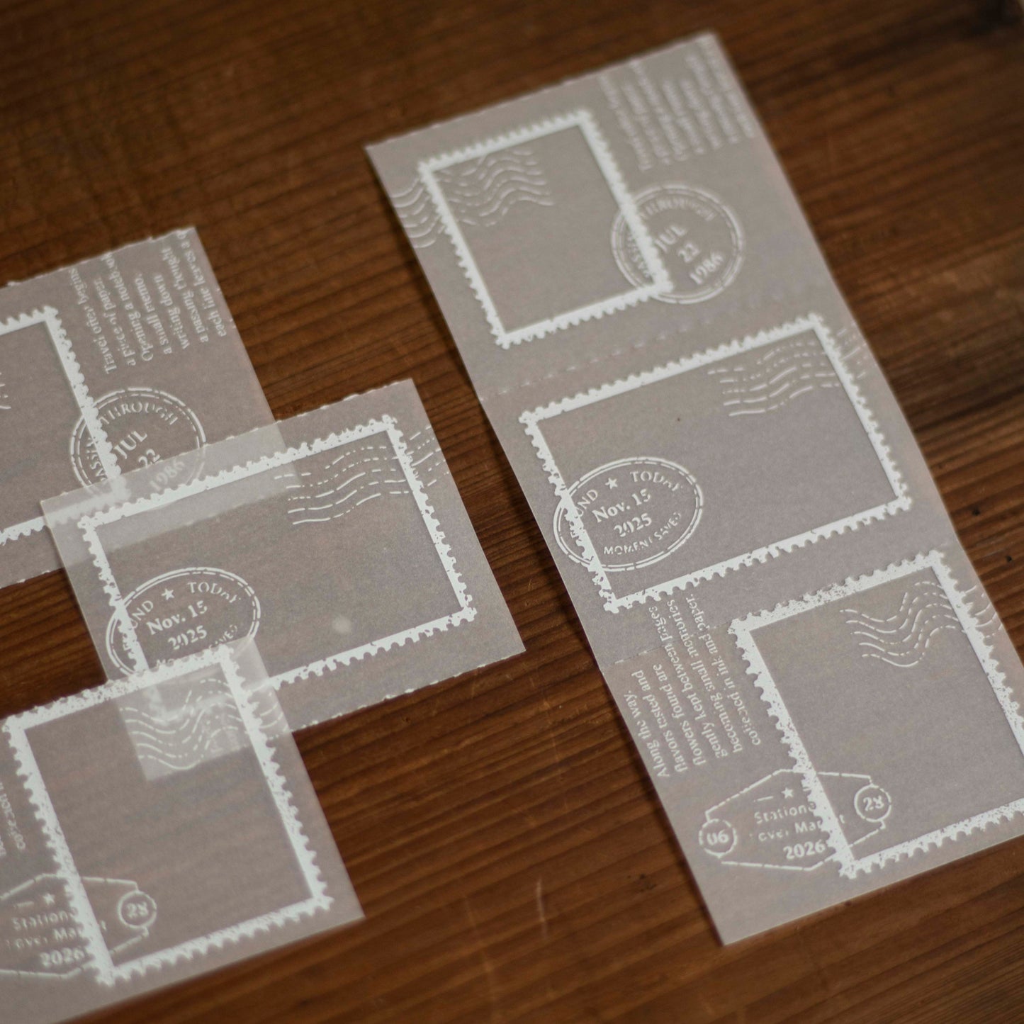 Loi Design - Memo Pad - Tracing Paper - Postage Stamp Collection