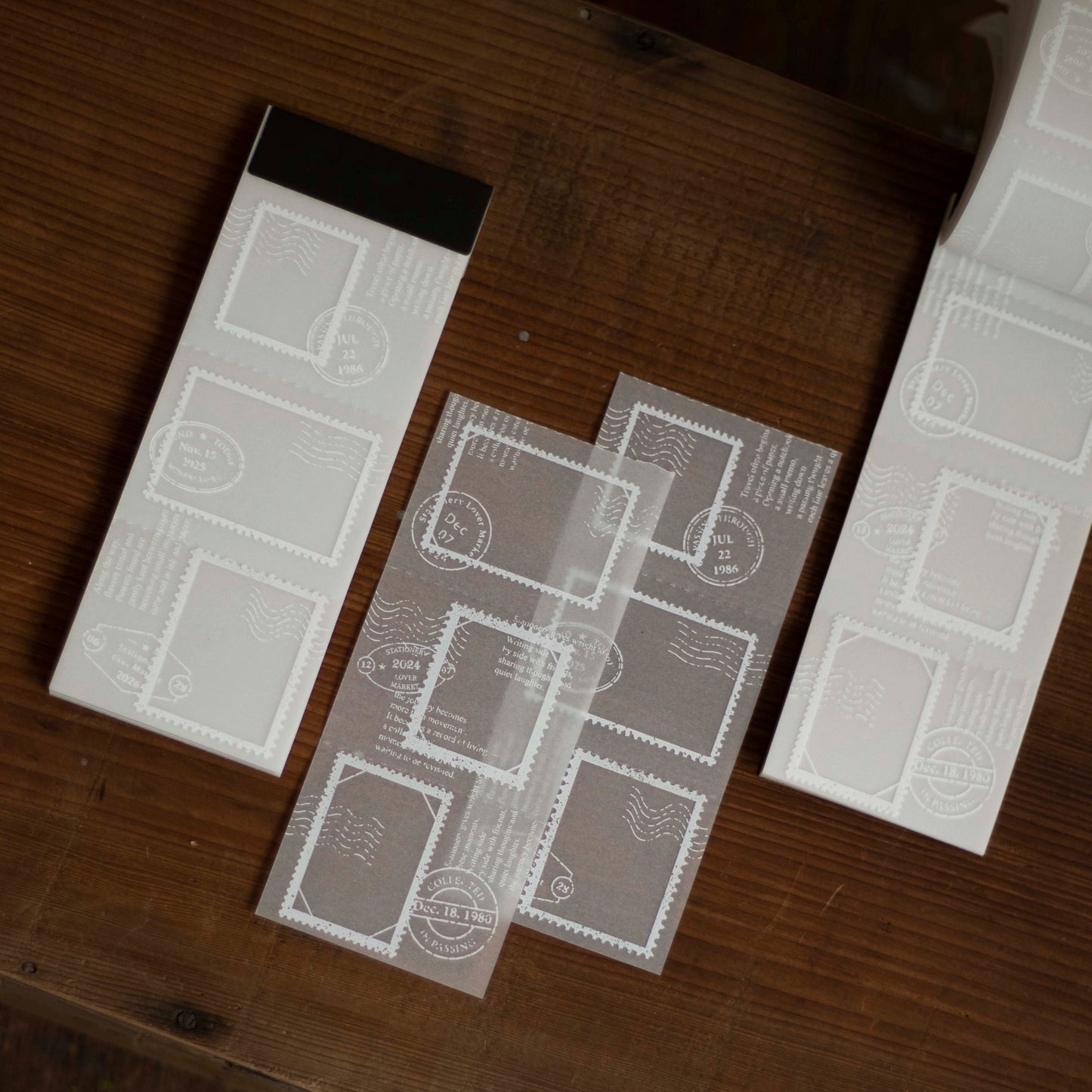 Loi Design - Memo Pad - Tracing Paper - Postage Stamp Collection