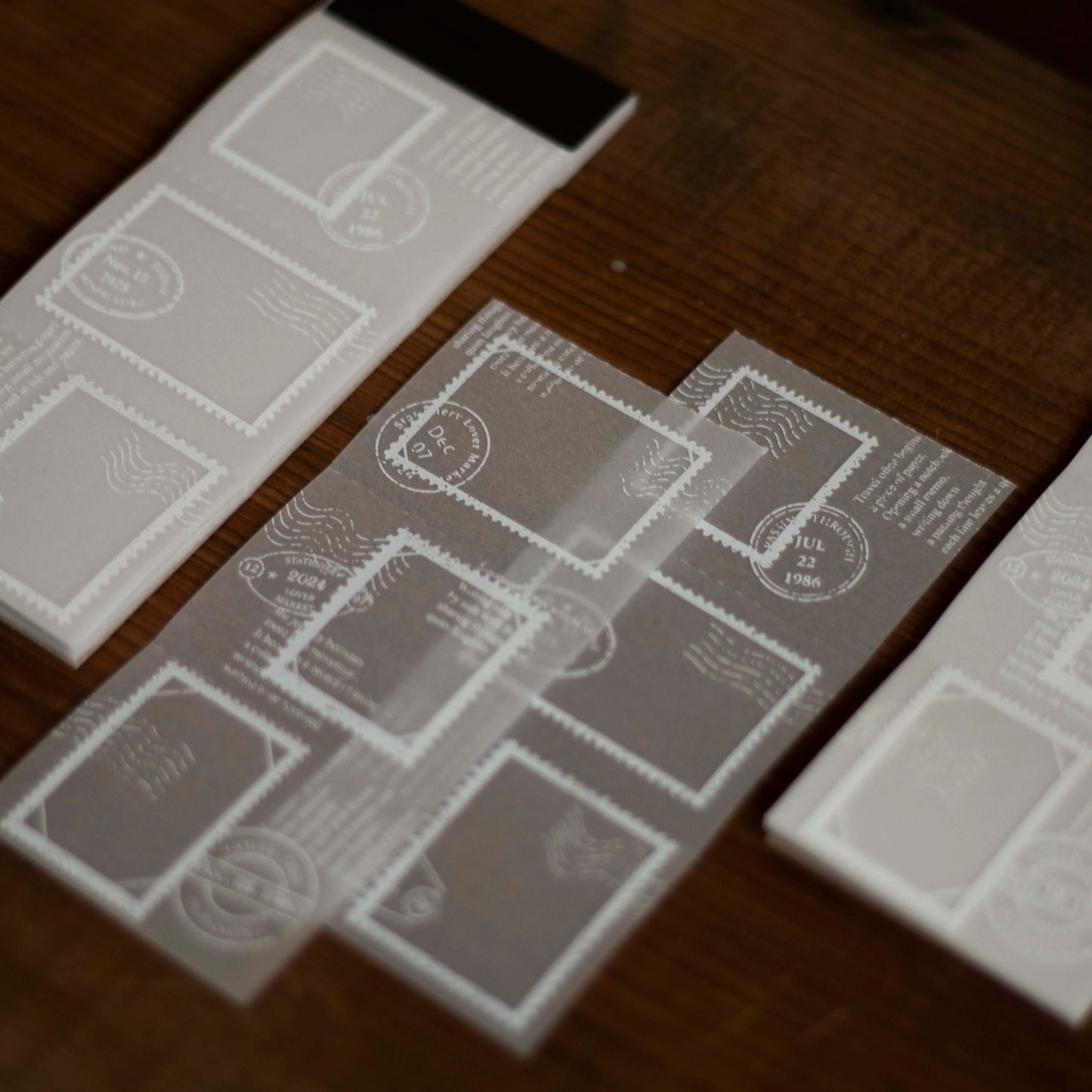 Loi Design - Memo Pad - Tracing Paper - Postage Stamp Collection