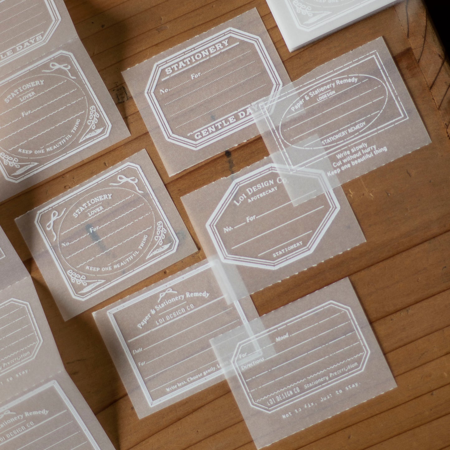 Loi Design - Memo Pad - Tracing Paper - Stationery Prescription Slip