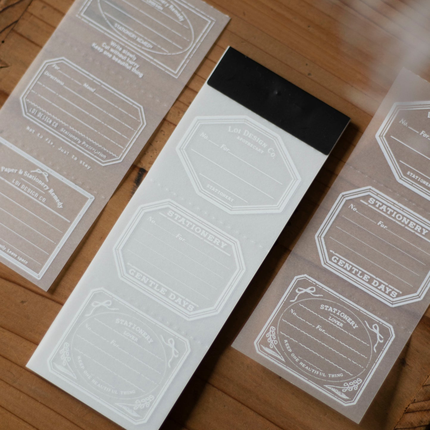 Loi Design - Memo Pad - Tracing Paper - Stationery Prescription Slip