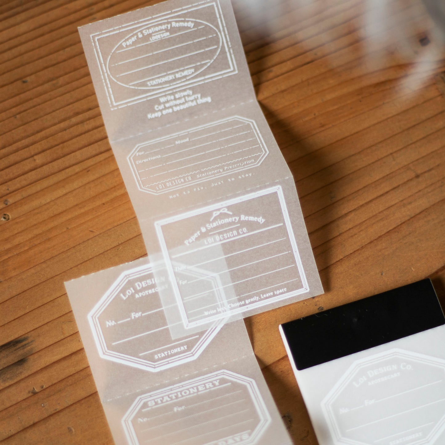 Loi Design - Memo Pad - Tracing Paper - Stationery Prescription Slip