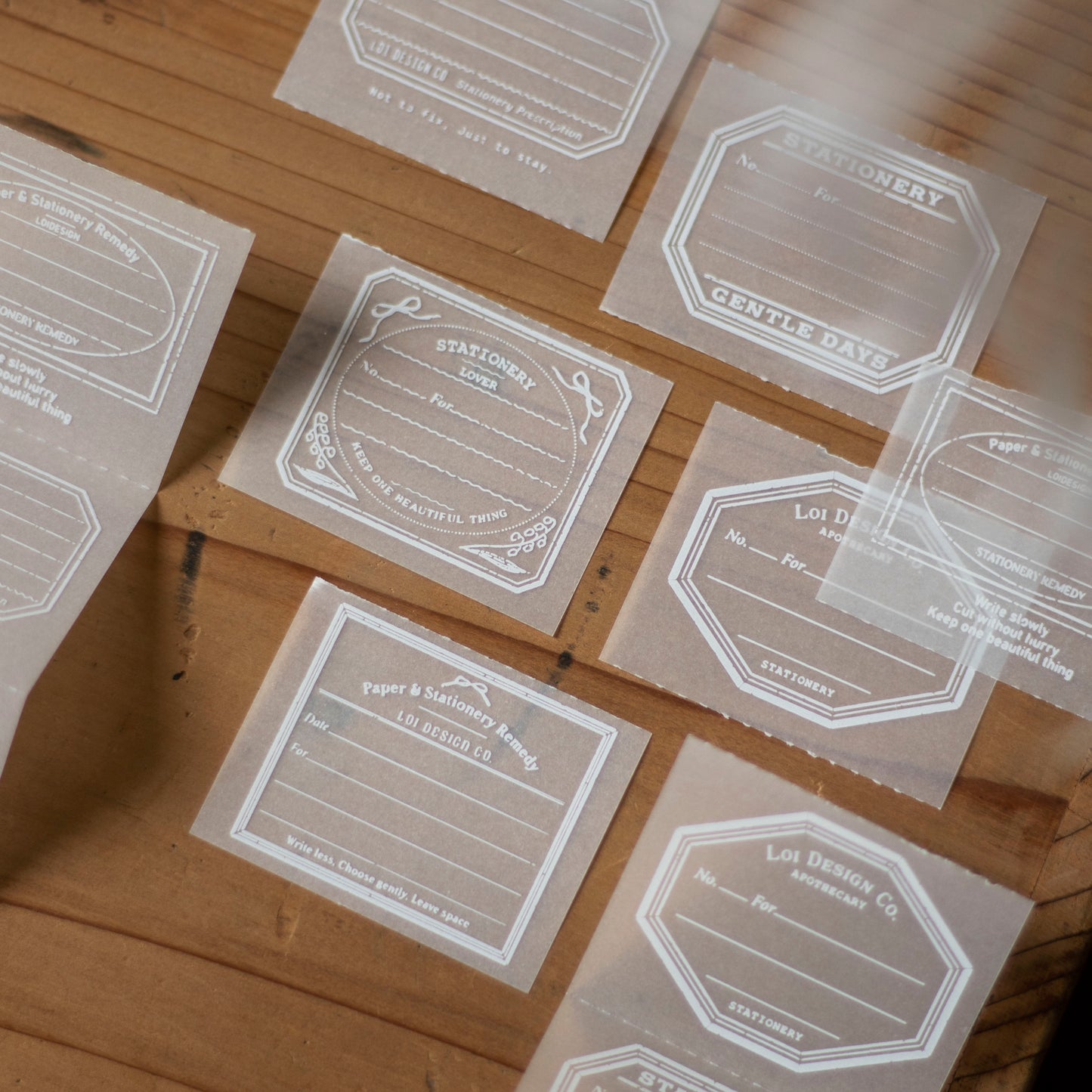 Loi Design - Memo Pad - Tracing Paper - Stationery Prescription Slip