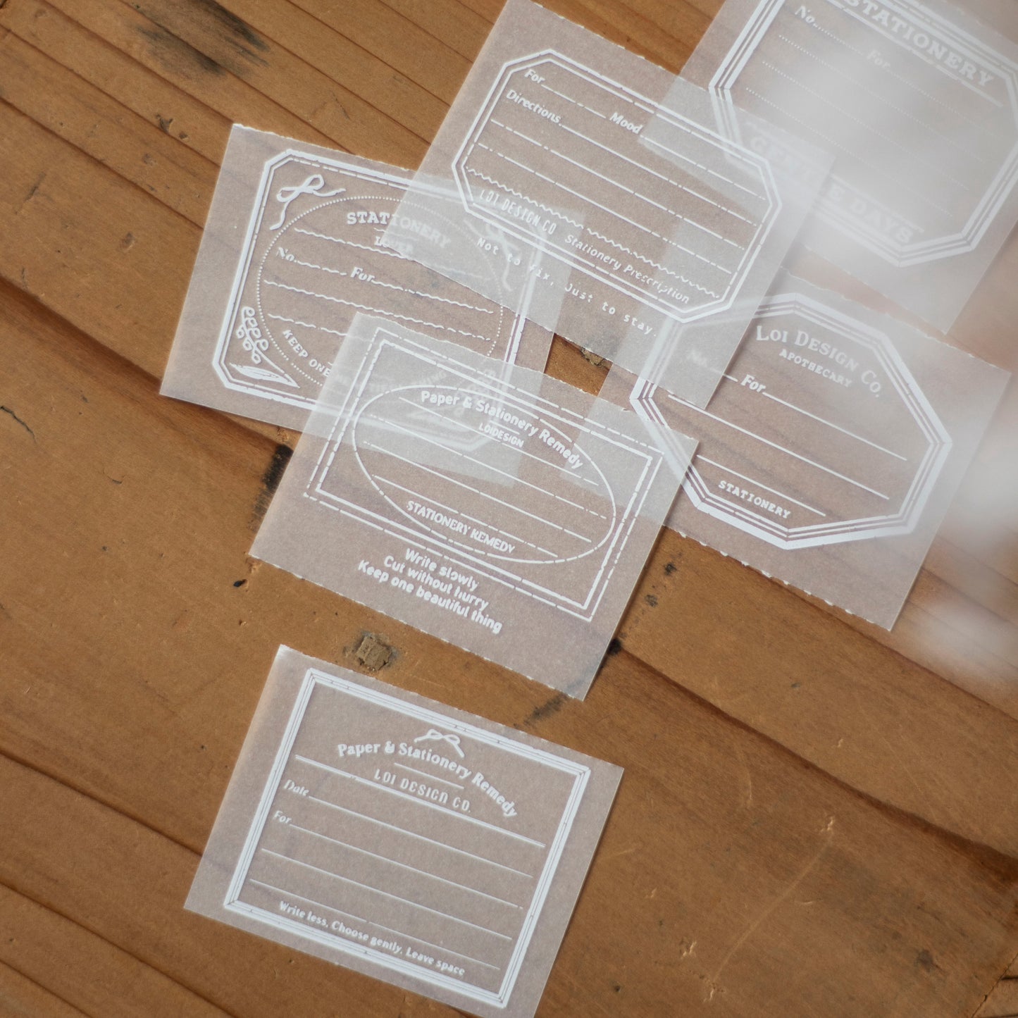 Loi Design - Memo Pad - Tracing Paper - Stationery Prescription Slip