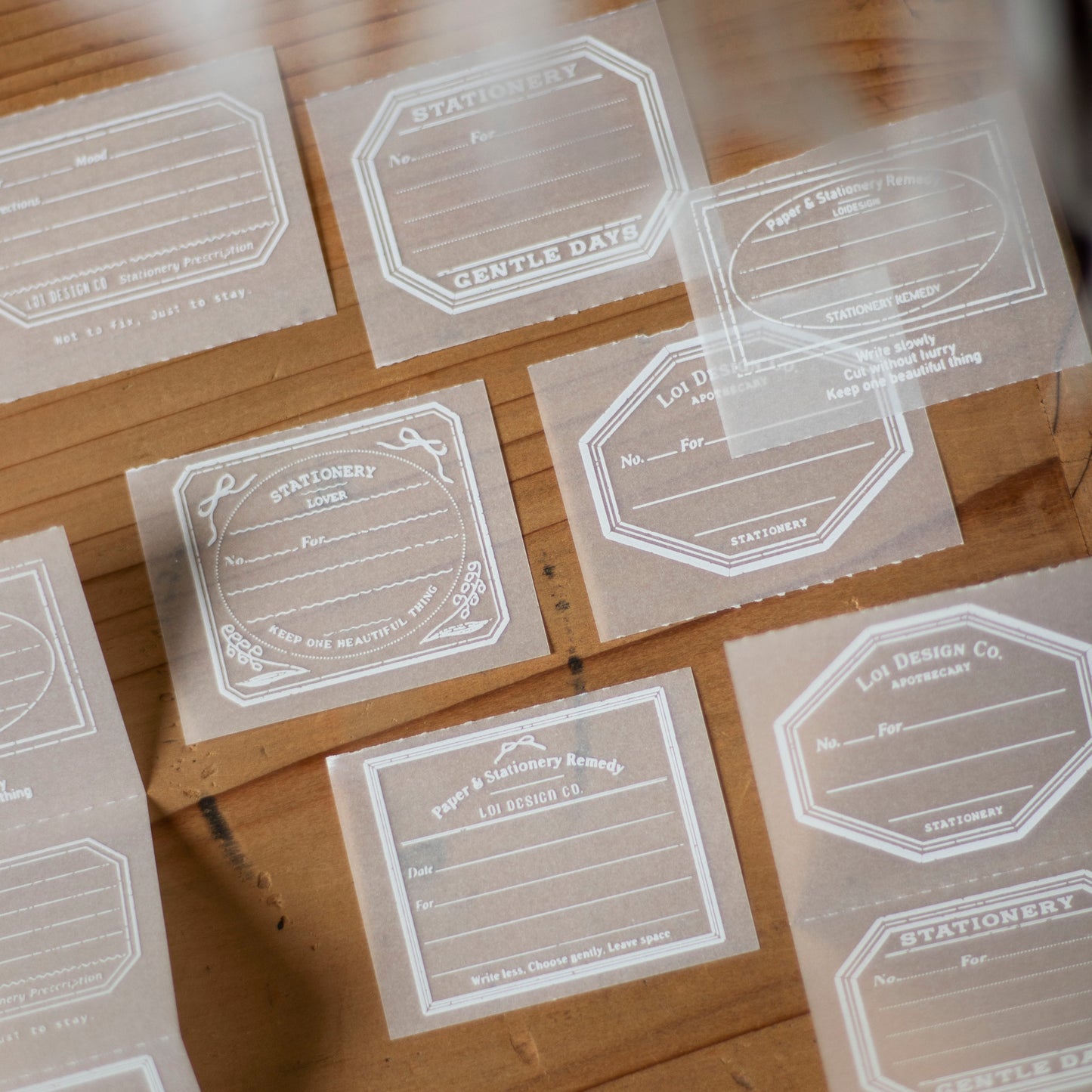 Loi Design - Memo Pad - Tracing Paper - Stationery Prescription Slip