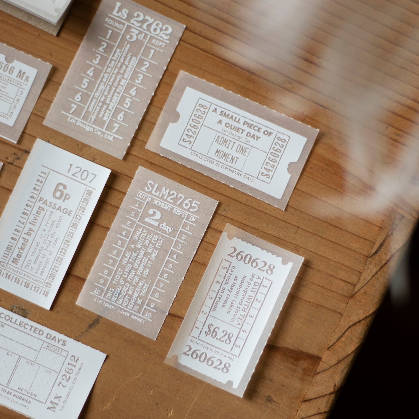 Loi Design - Memo Pad - Tracing Paper - Ticket Collection