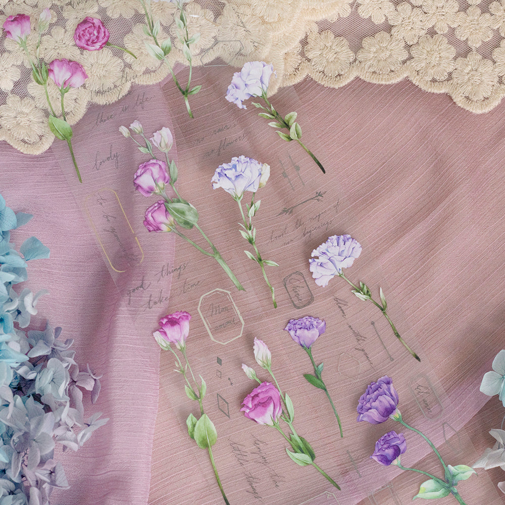 Loi Design - PET Tape - Floral Series - Eustoma
