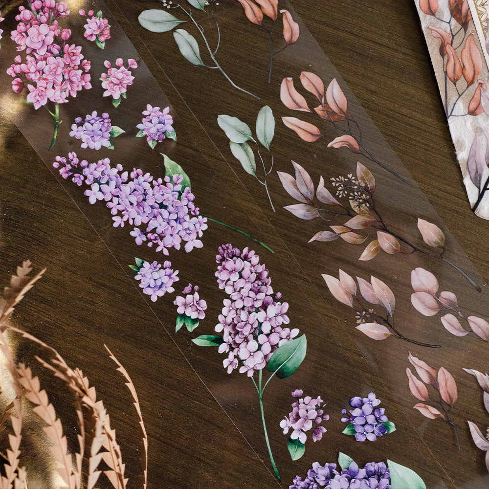 Loi Design - PET Tape - Floral Series - Lilac & Eucalyptus