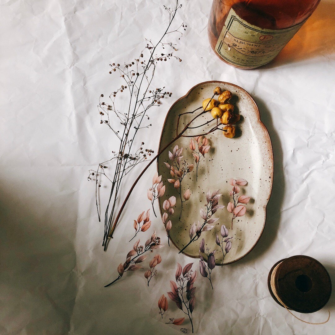 Loi Design - PET Tape - Floral Series - Lilac & Eucalyptus