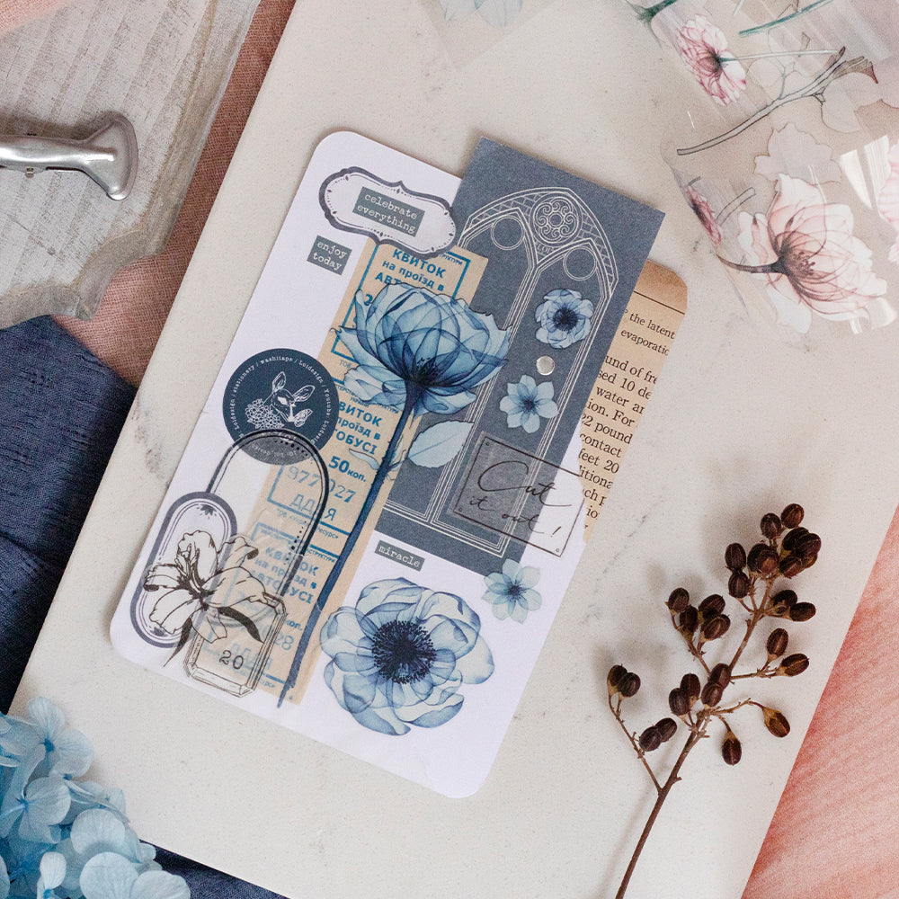 Loi Design - PET Tape - Translucent Floral Series - Roses & Poppies