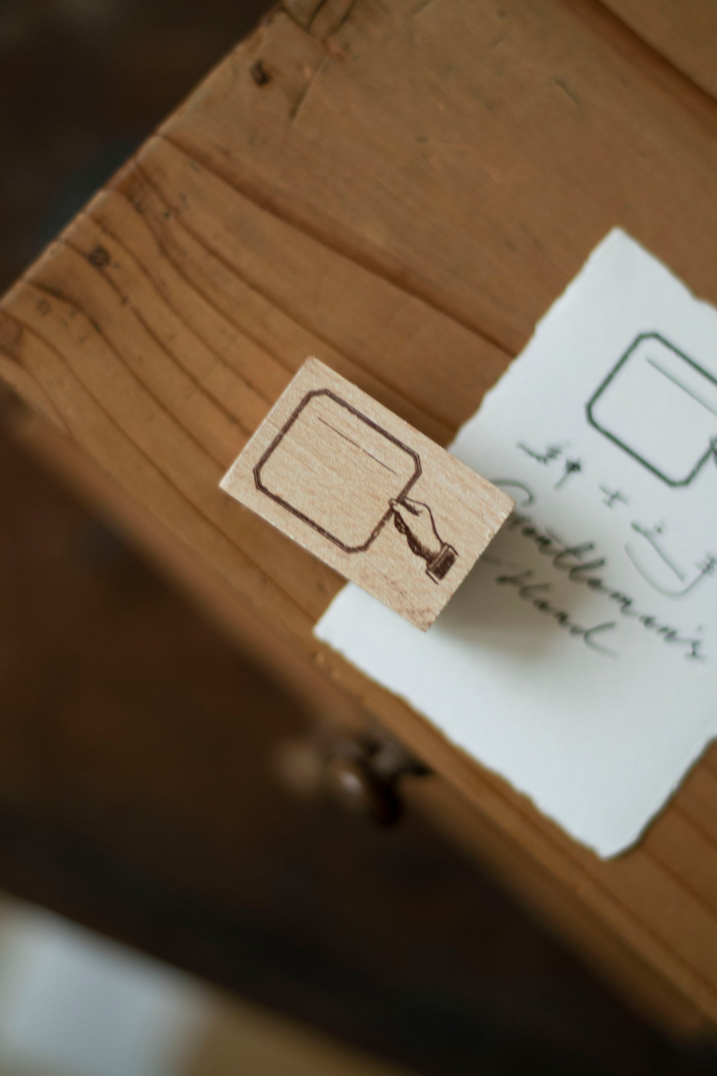 Loi Design - Wooden Rubber Stamp - Hand Series - Gentleman’s Hand