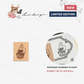 Loi Design - Wooden Rubber Stamp - Rabbit with Inkwell