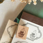 Loi Design - Wooden Rubber Stamp - Rabbit with Inkwell