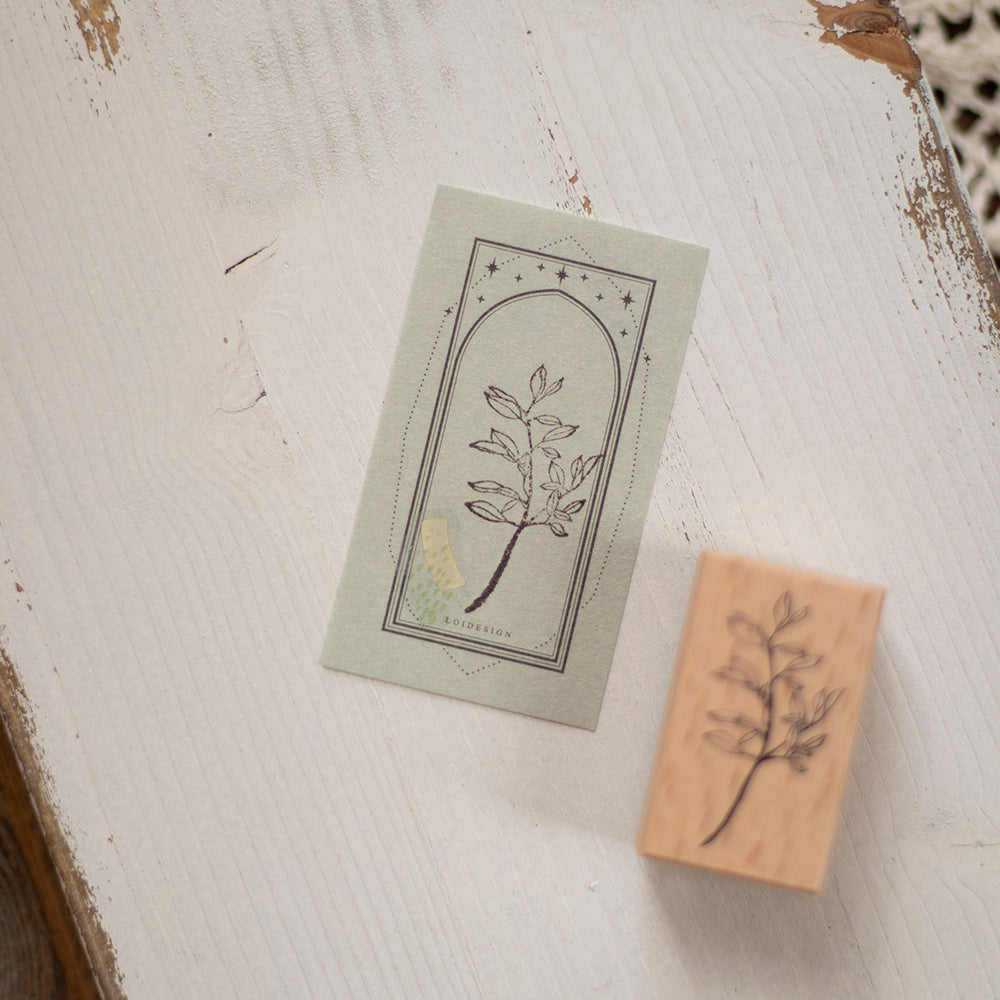 Loi Design - Wooden Rubber Stamp Set - Record Sweet Moments