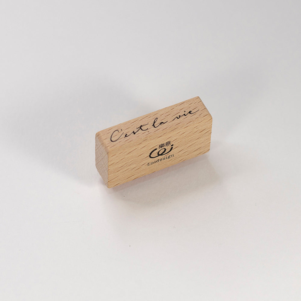 Loi Design - Wooden Rubber Stamp Set - Record Sweet Moments