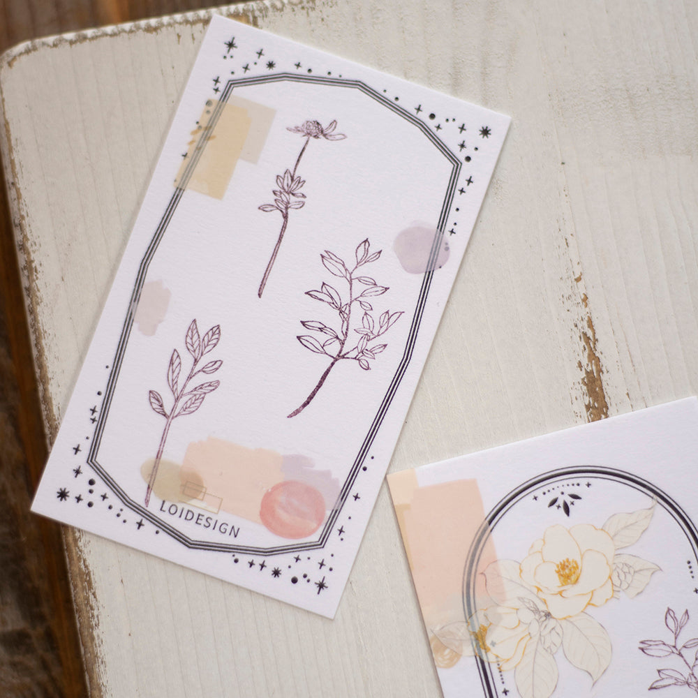 Loi Design - Wooden Rubber Stamp Set - Record Sweet Moments
