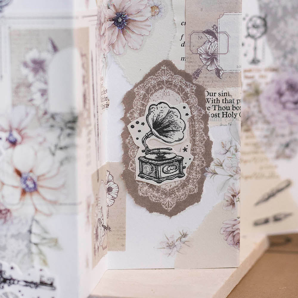 Loi Design - Wooden Rubber Stamp - Vintage Store Series - Phonograph