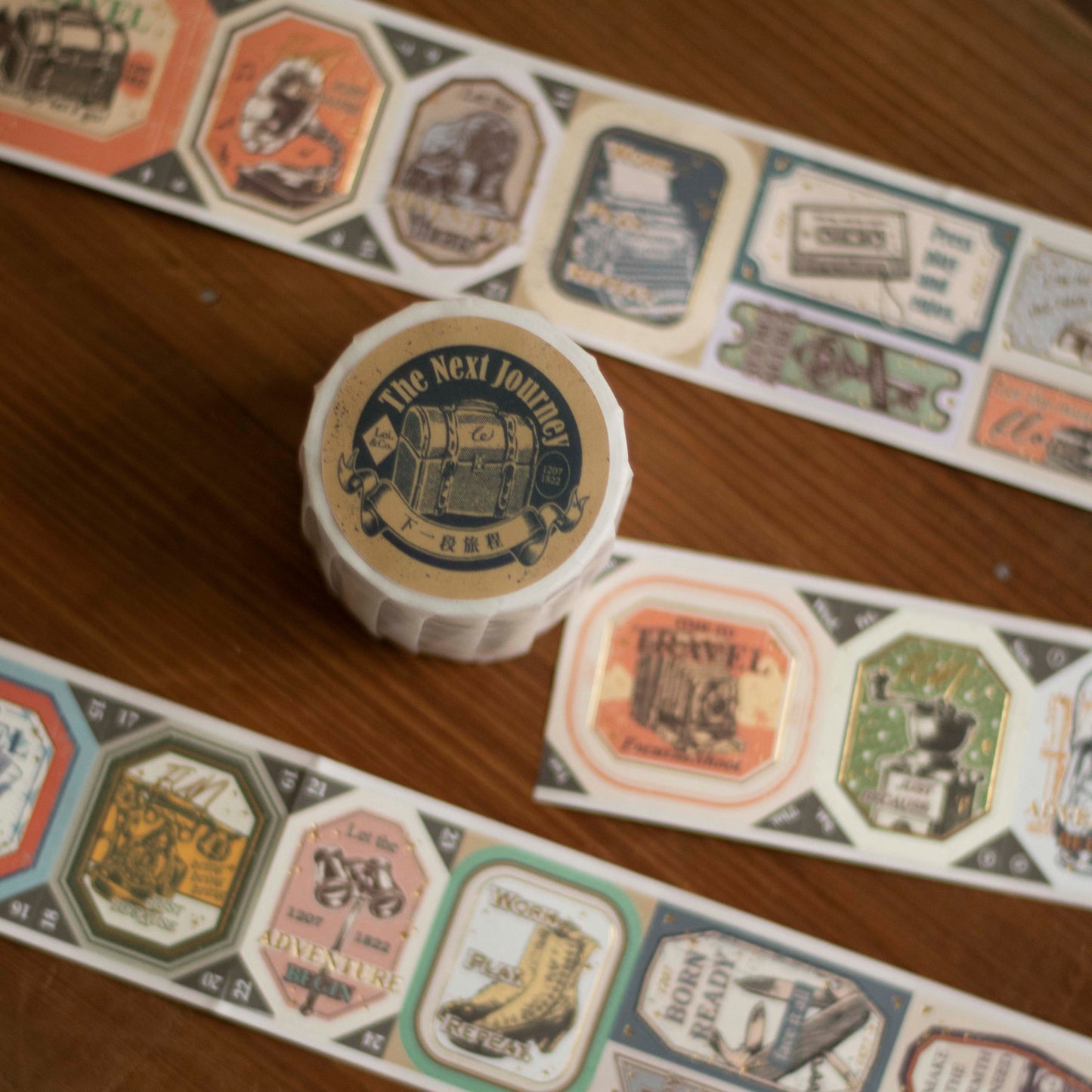 Loidesign – Foil-Stamped Die-Cut Masking Tape – The Next Journey
