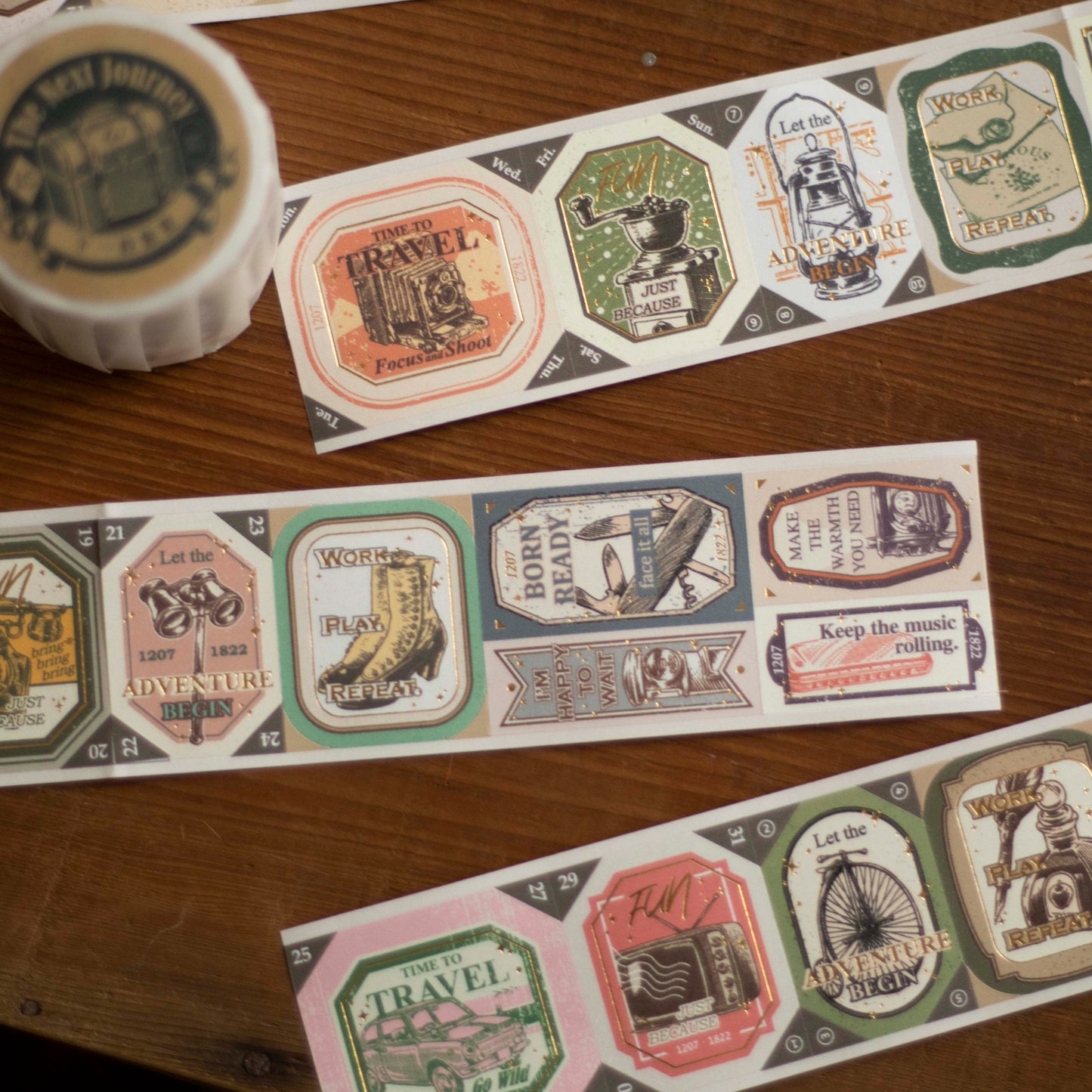 Loidesign – Foil-Stamped Die-Cut Masking Tape – The Next Journey