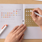 Midori - Brass Calendar Template Stencil - Monthly Block - Large