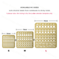 Midori - Brass Calendar Template Stencil - Monthly Block - Large