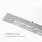 Midori - Clip Stencil Ruler - Silver