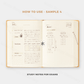 Midori - Hibino - 2026 Diary - 1 Day 2 Pages - A6 - Camel