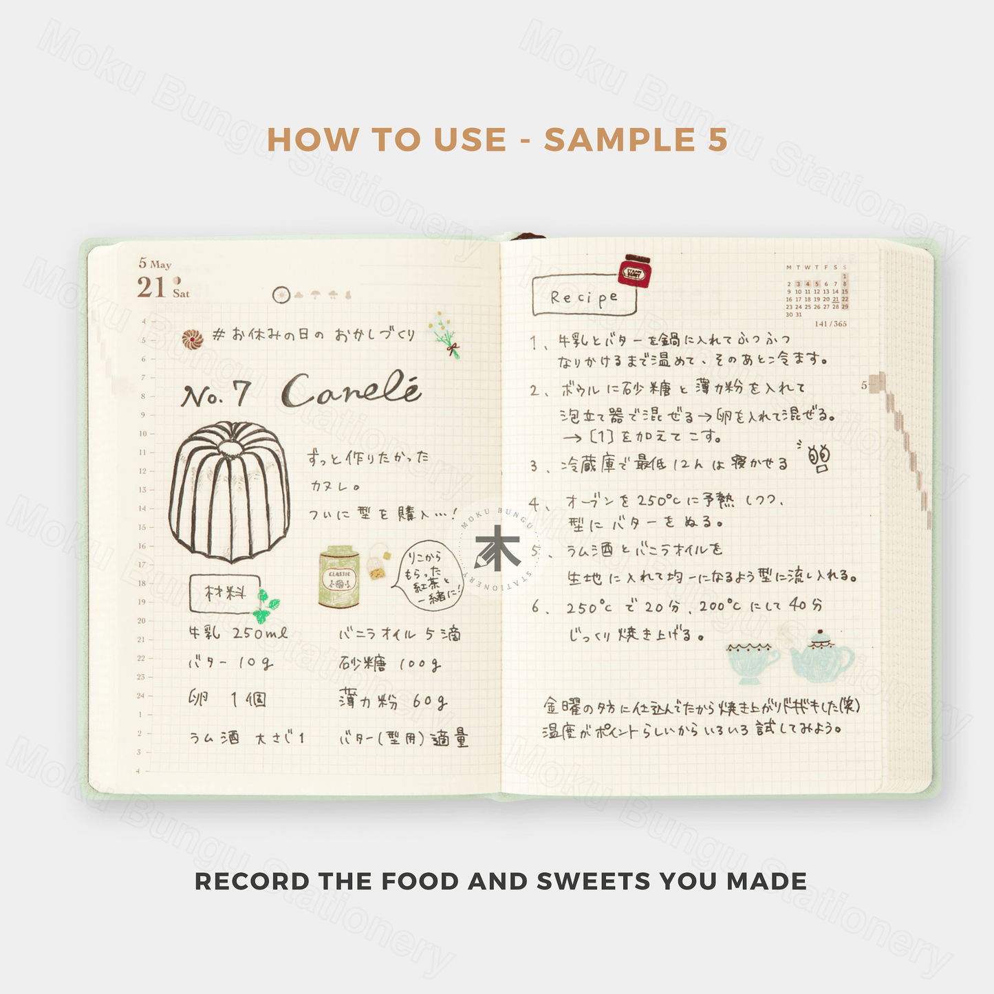 Midori - Hibino - 2026 Diary - 1 Day 2 Pages - A6 - Camel