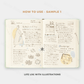 Midori - Hibino - 2026 Diary - 1 Day 2 Pages - A6 - Camel