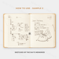 Midori - Hibino - 2026 Diary - 1 Day 2 Pages - A6 - Camel