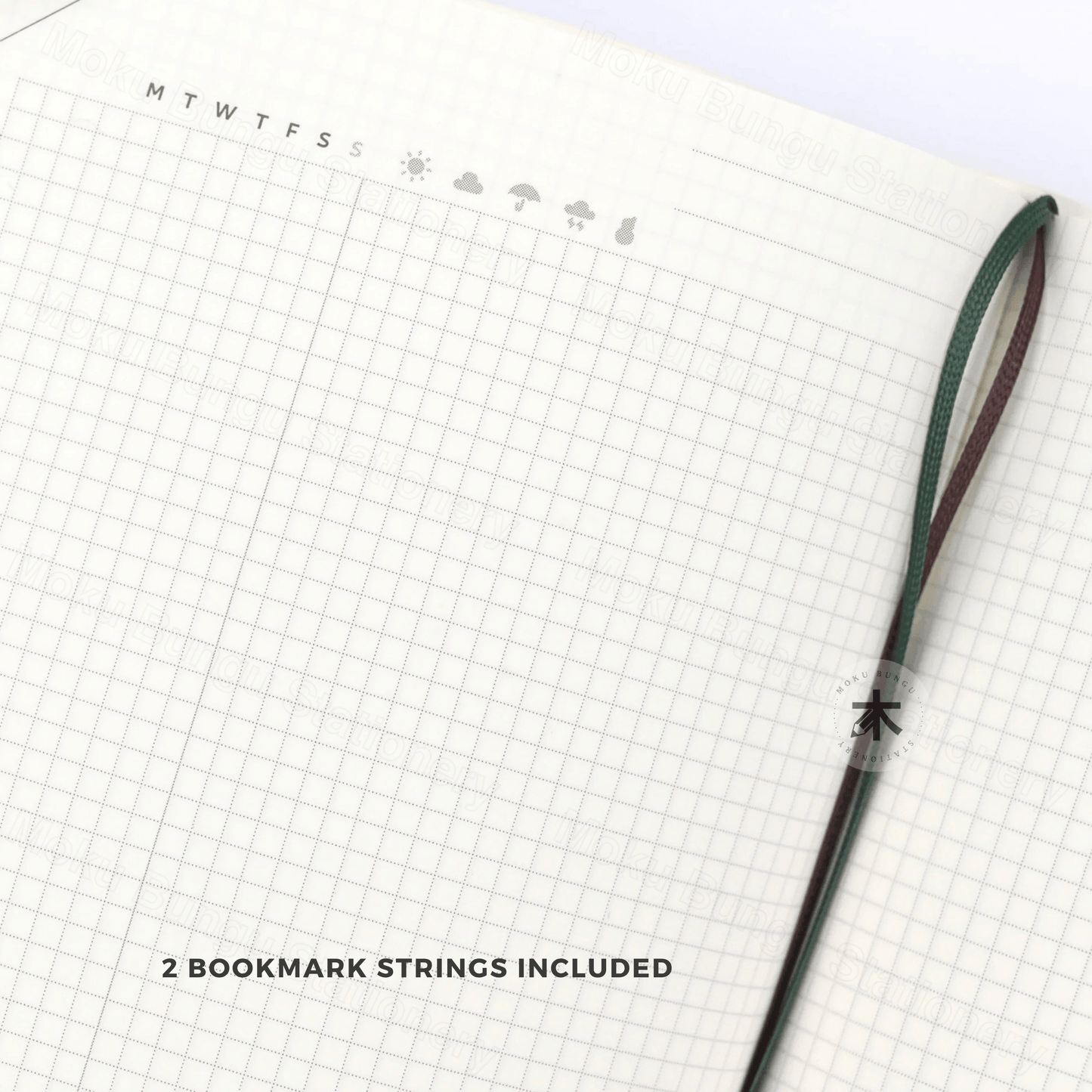 Midori - Hibino - Free Diary - 1 Day 2 Pages - A6 - Brown