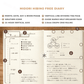 Midori - Hibino - Free Diary - 1 Day 2 Pages - A6 - Ivory