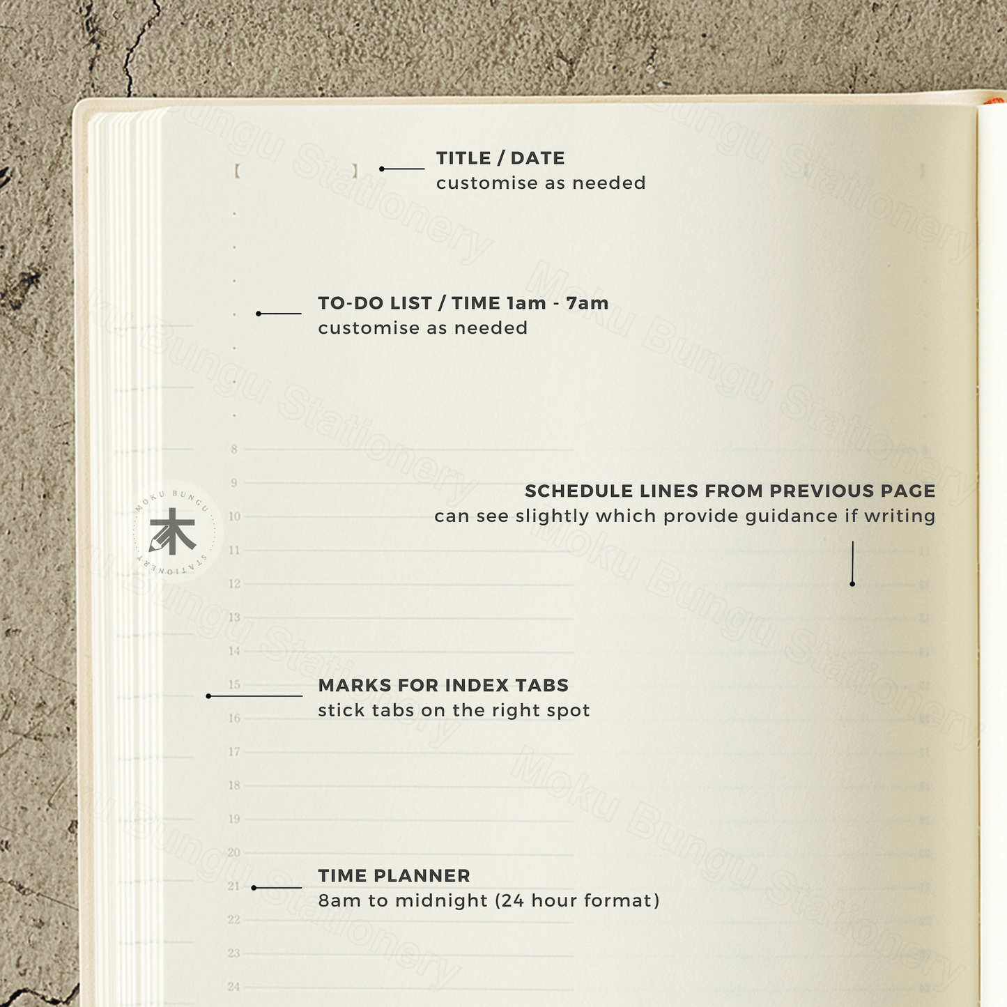 Midori - MD Notebook - 2025 Diary - 1 Day 1 Page - A6