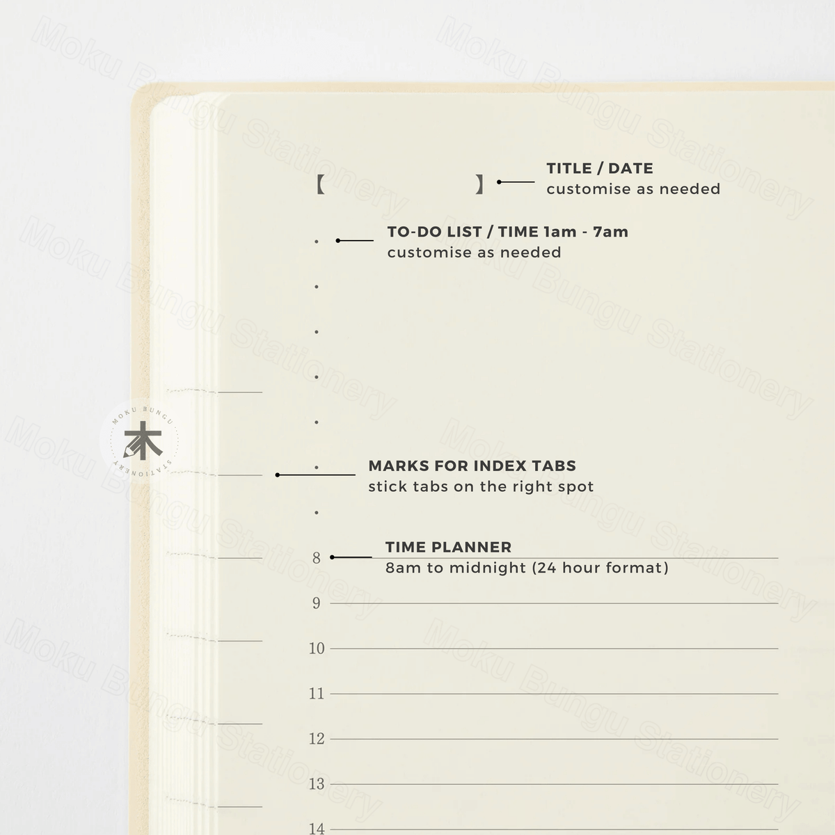 Midori - MD Notebook - 2027 Diary - 1 Day 1 Page - A6